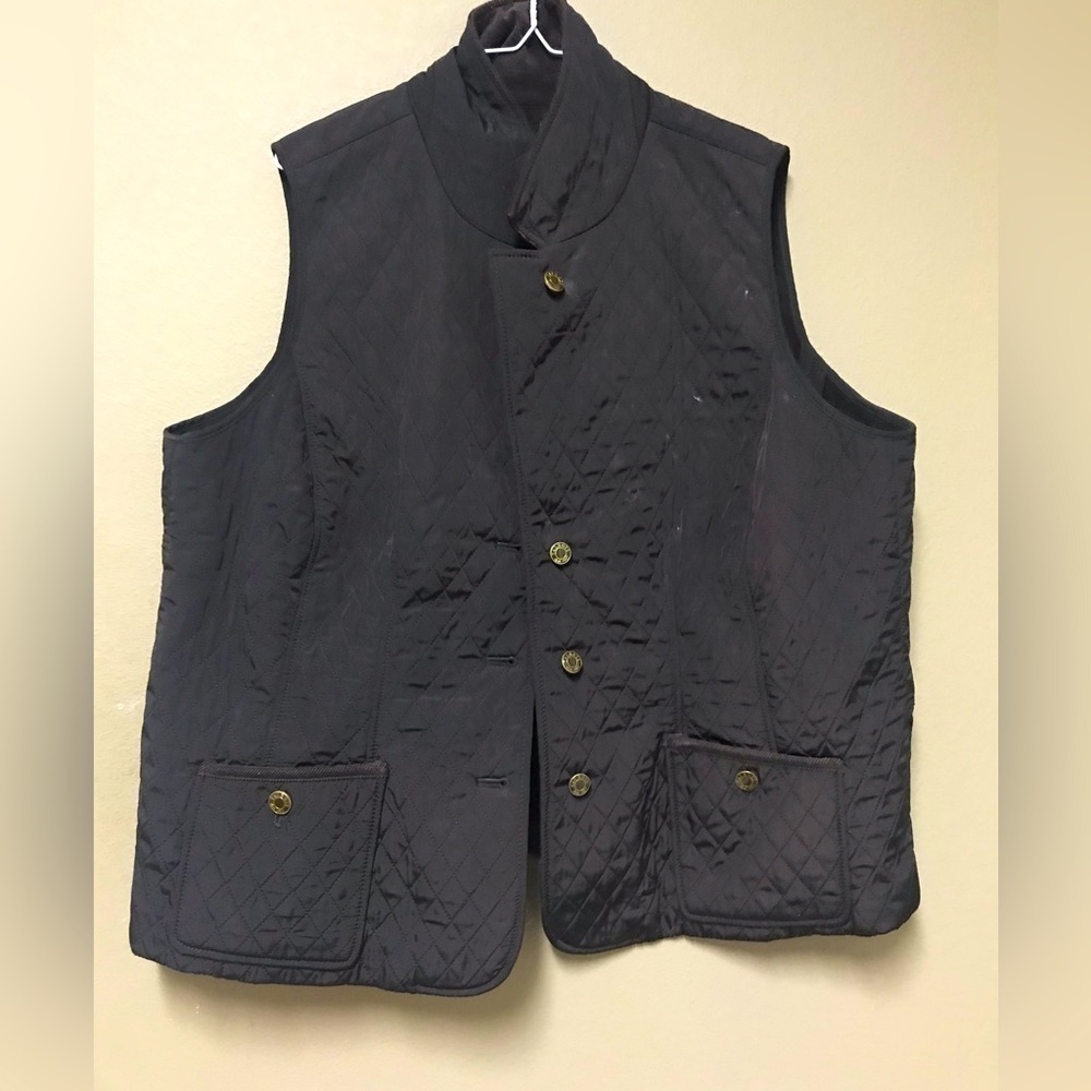 Talbots Women’s Sleeveless Casual Lightweight Vest Brown Size XXL